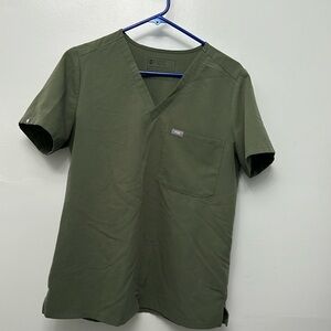 Figs green scrub top.